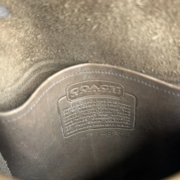 Coach Vintage Compact Leather Crossbody Bag Tan Brass Hardware - Picture 10 of 10